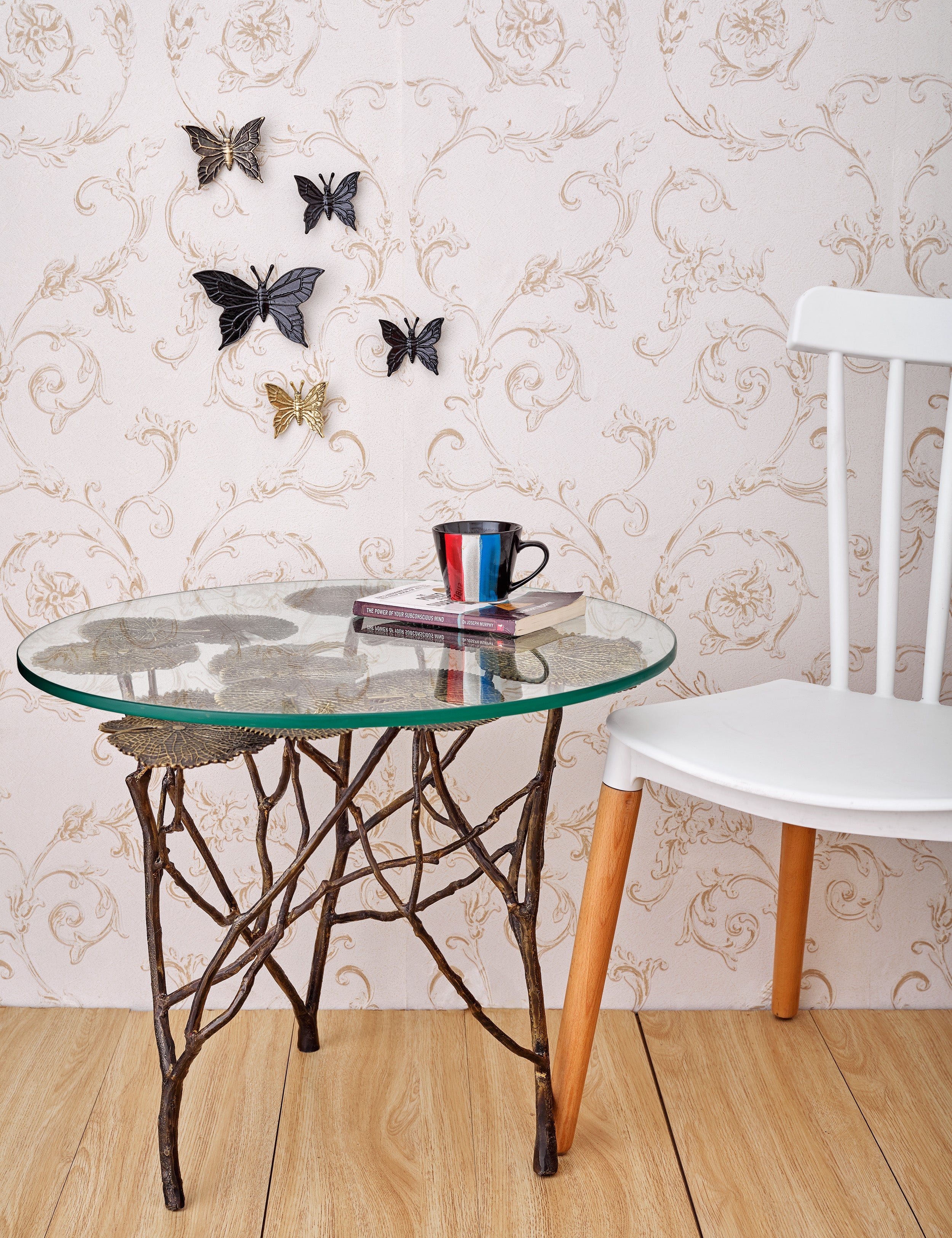 Water Lily Table - 100% Made With Pure Brass