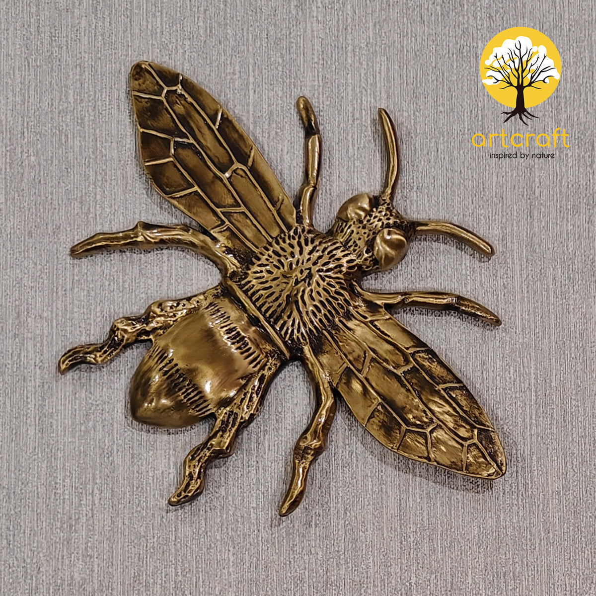 Bumble Bee Wall Decor- Flying Bees - 100% Made From Brass