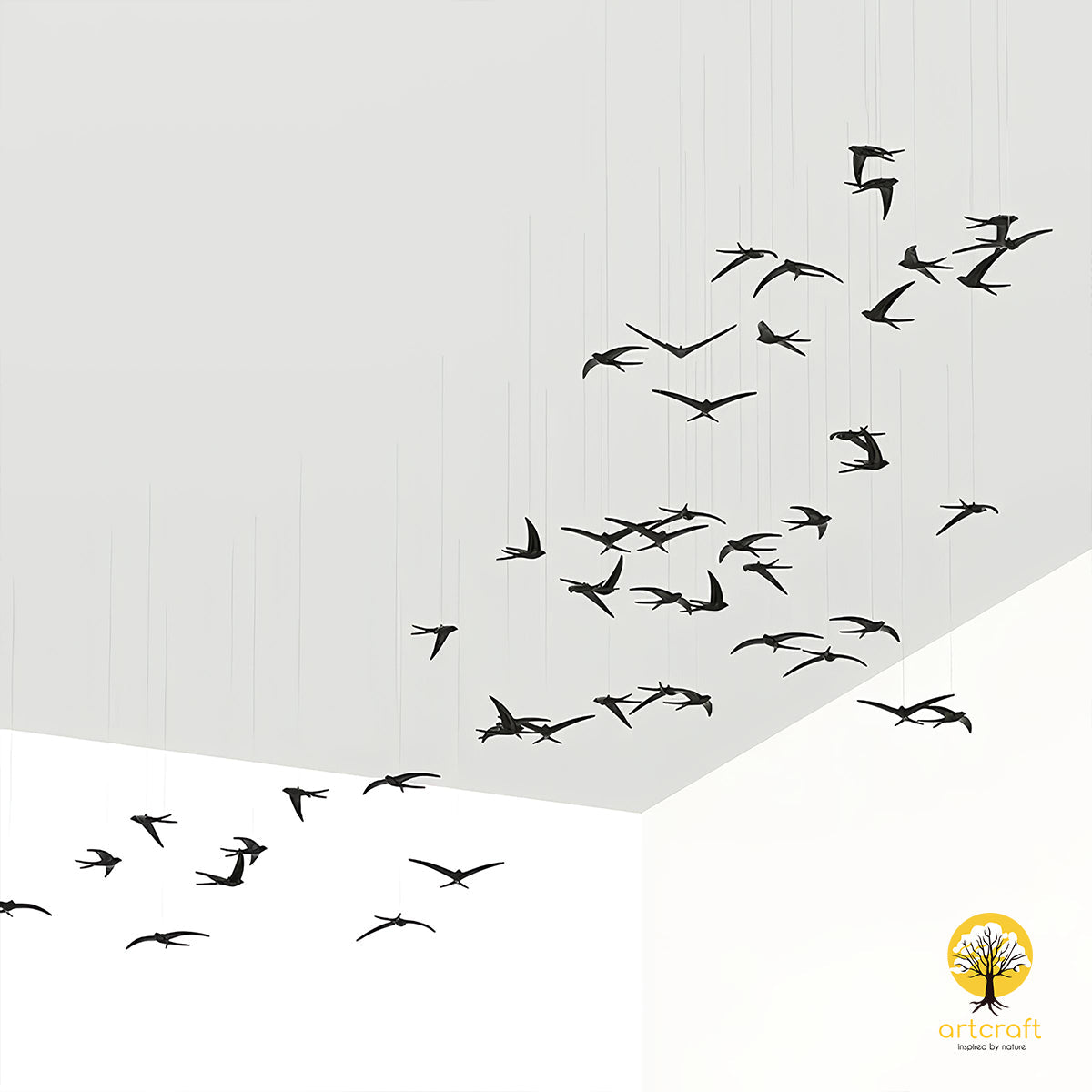 Hanging Seagull Birds - 100% Made From Brass