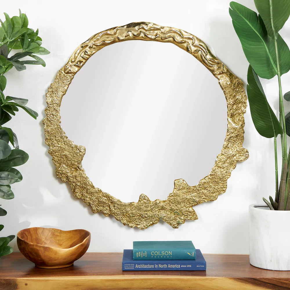 Molten Wall Mirror - 100% Made From Brass