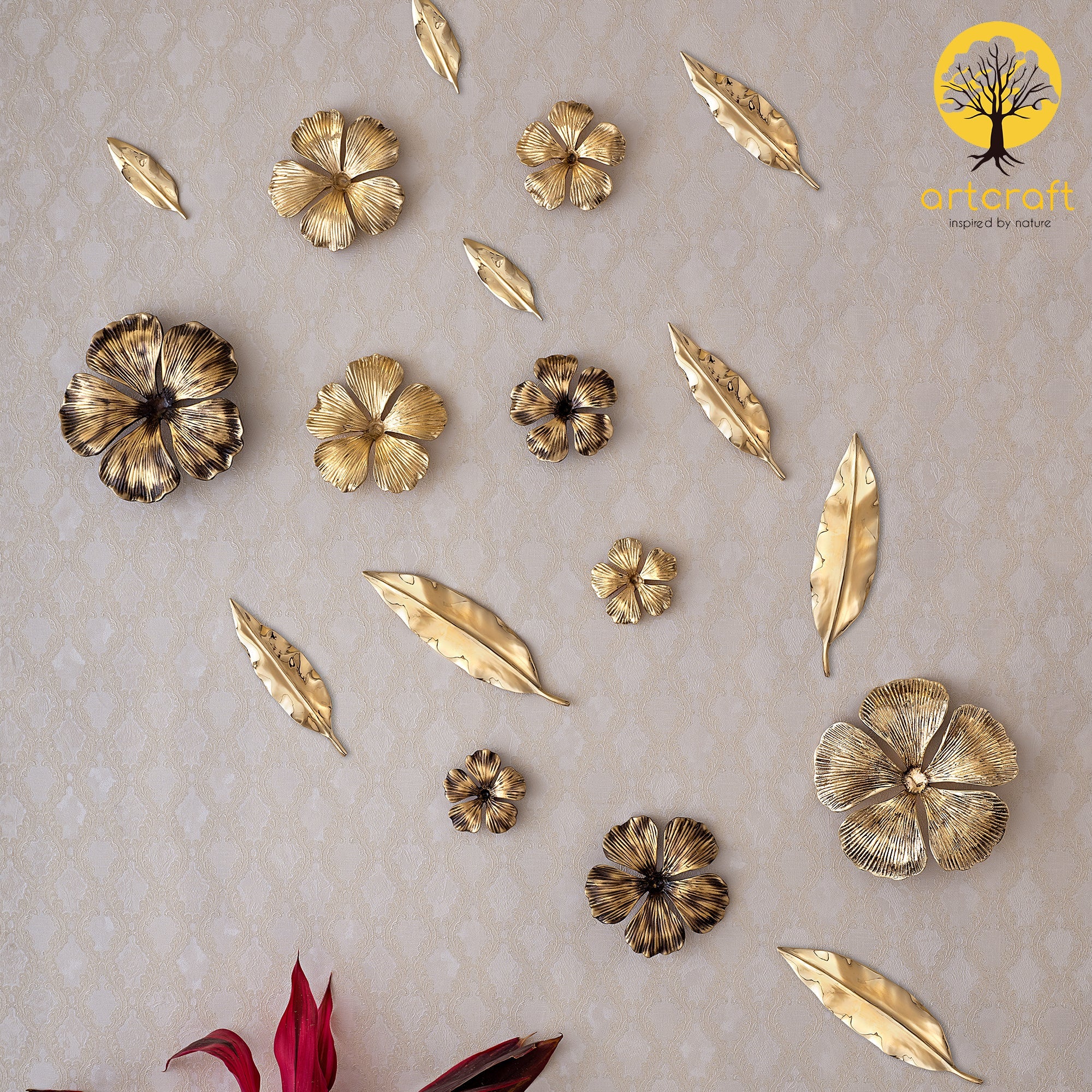 GARDEN WALL DECOR- 100% MADE IN BRASS