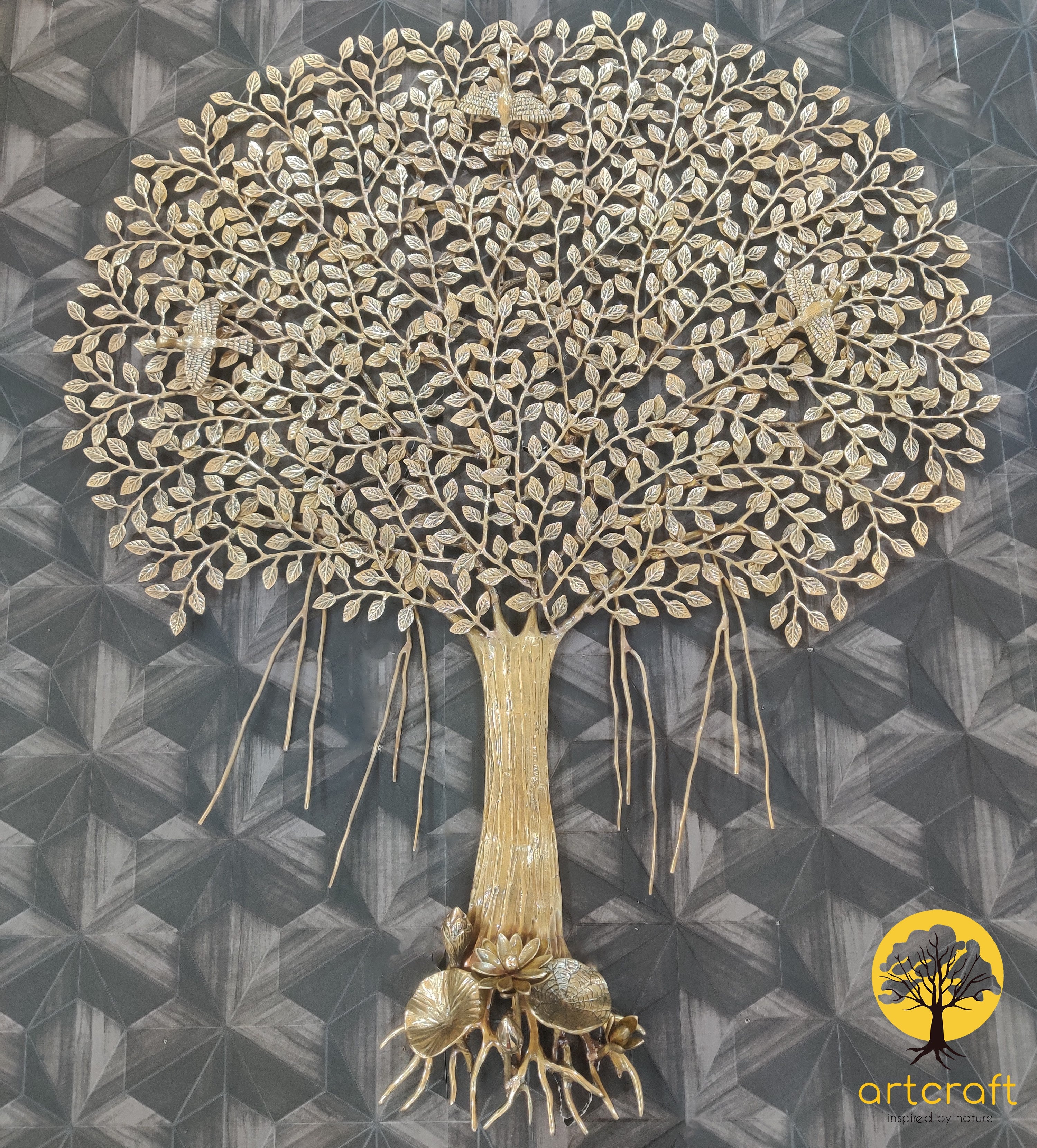 Brass Kalpvriksha Tree of Life - Vriksham Concept