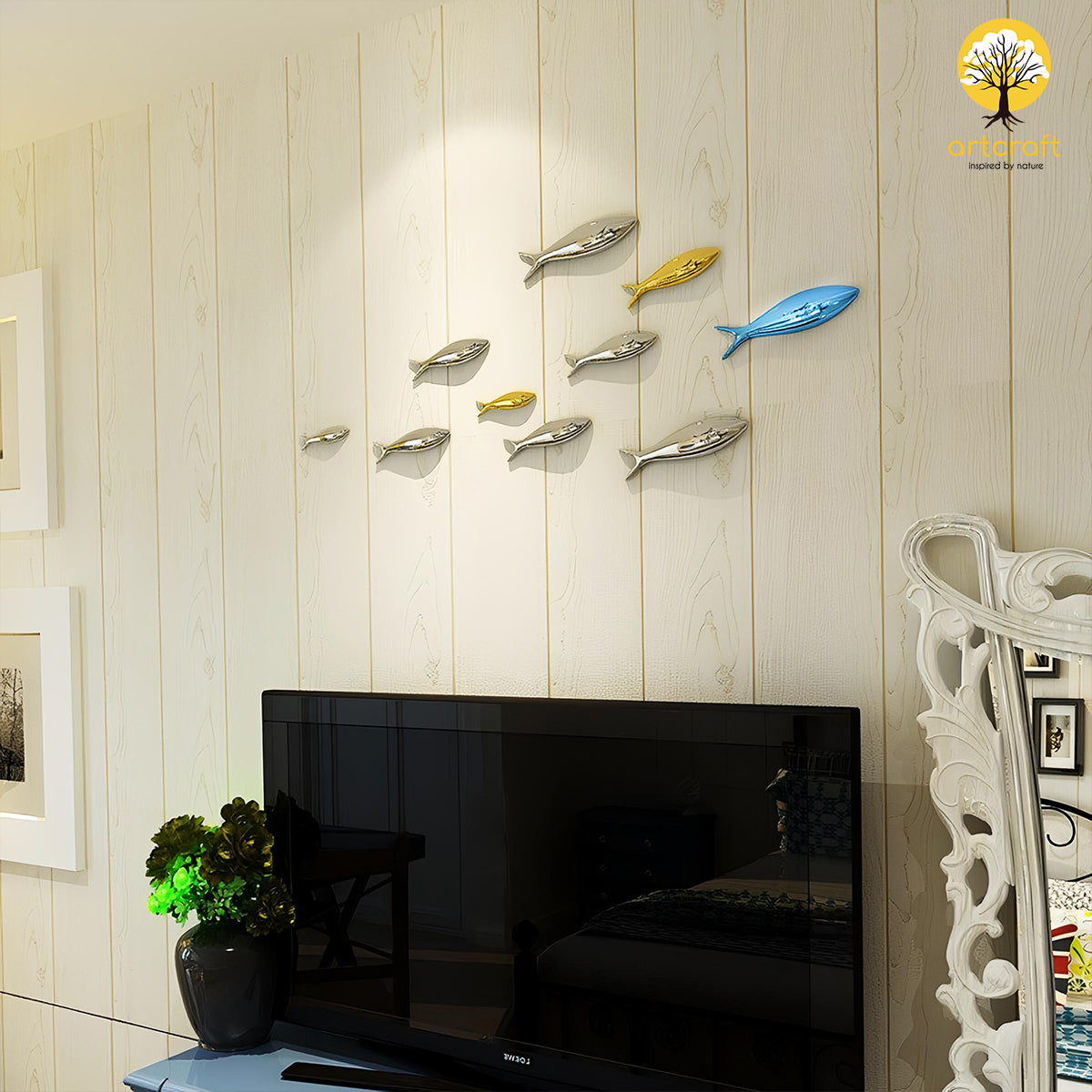 Tuna fish wall decor - 100% Made in Pure Brass