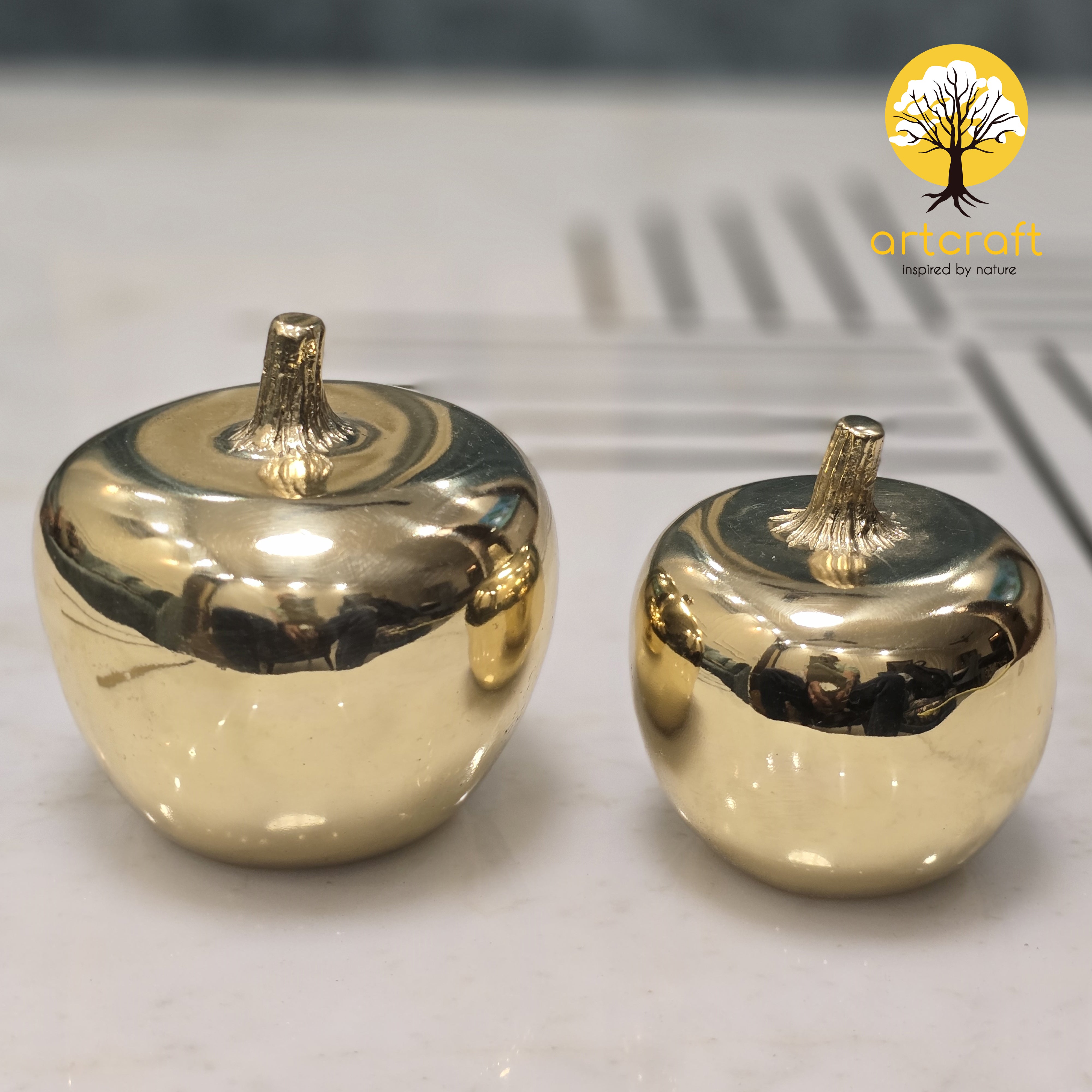 Apple Table Decor - Made in 100% Pure Brass