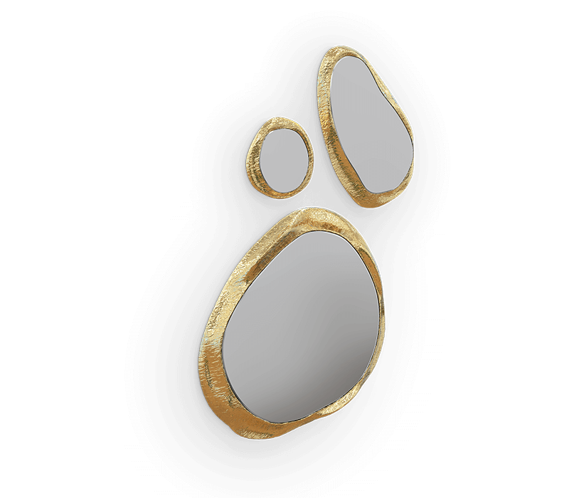 Random Wall Mirror - 100% Made From Brass