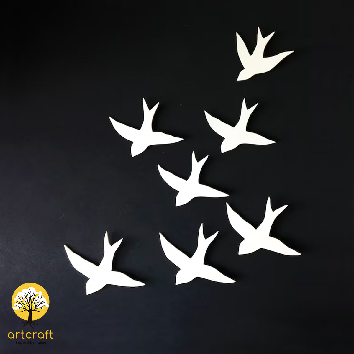 NEW FLYING BIRDS WALL HANGING - 100% MADE IN BRASS