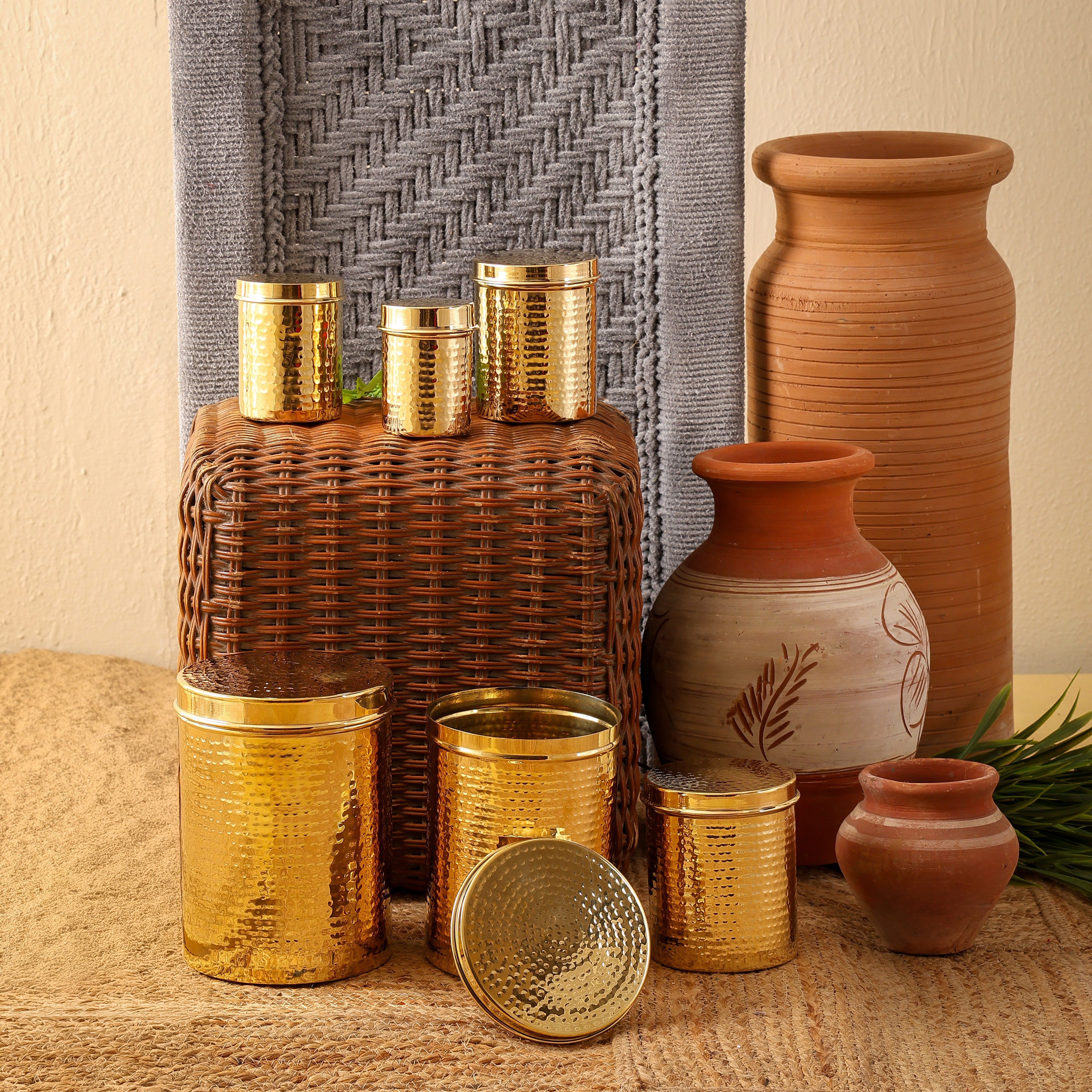 Brass Containers | Toxin-Free Food Storage | Handcrafted & Sustainable