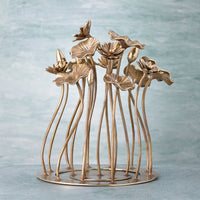 WIDE LOTUS BUNCH TABLE DECOR - 100% MADE FROM BRASS