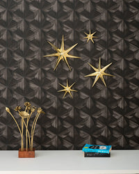 LOTUS ON WOOD TABLE DECOR - 100% MADE FROM BRASS