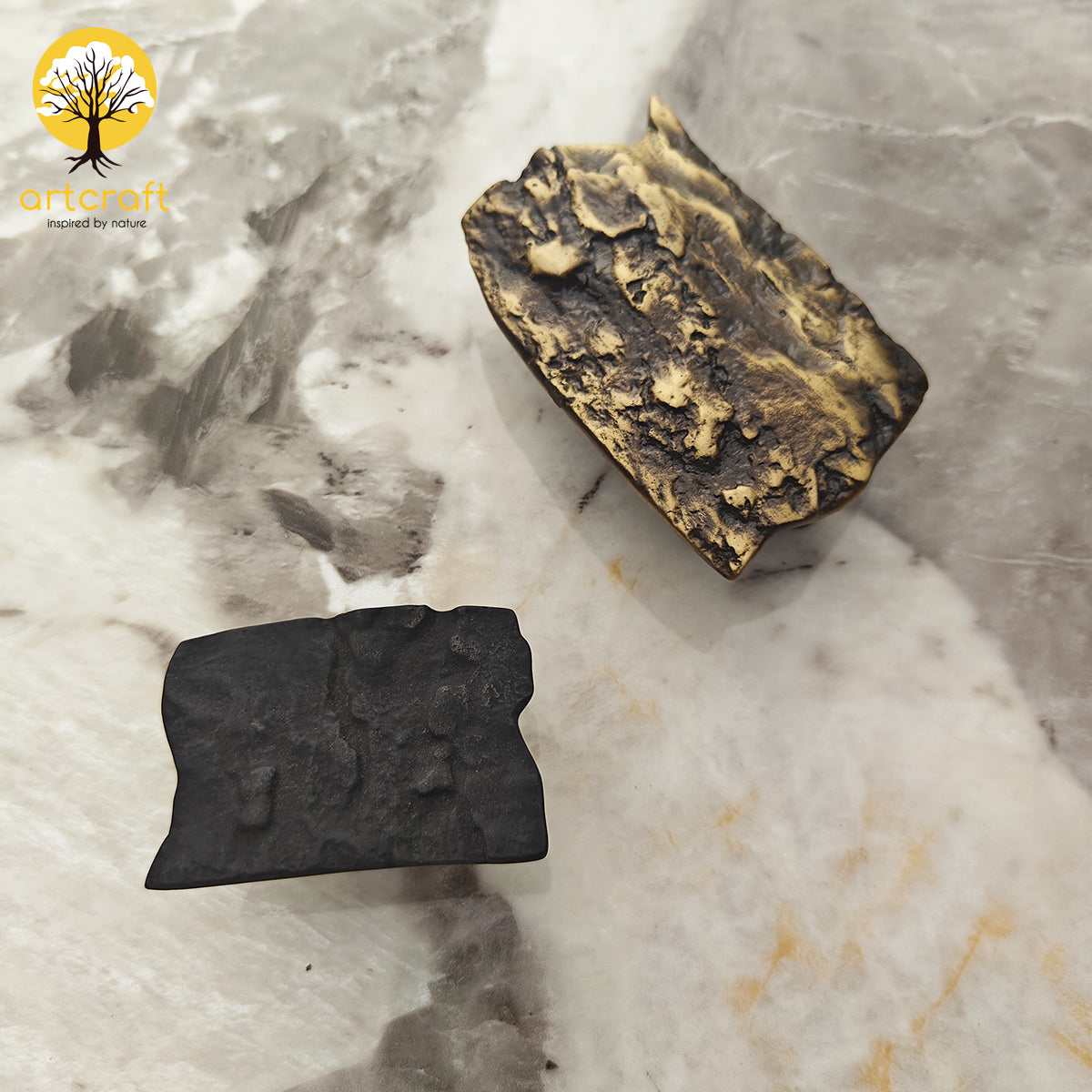 Bark Handle - 100% Made from Pure Brass