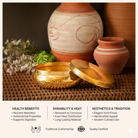 Brass Roti Box / Chapati Box | Hammered Box | Non Toxic