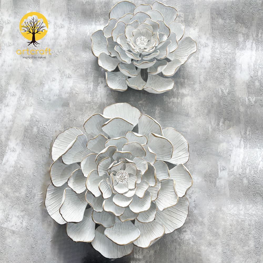 Carnation Wall Flower Decor - 100% Made From Brass
