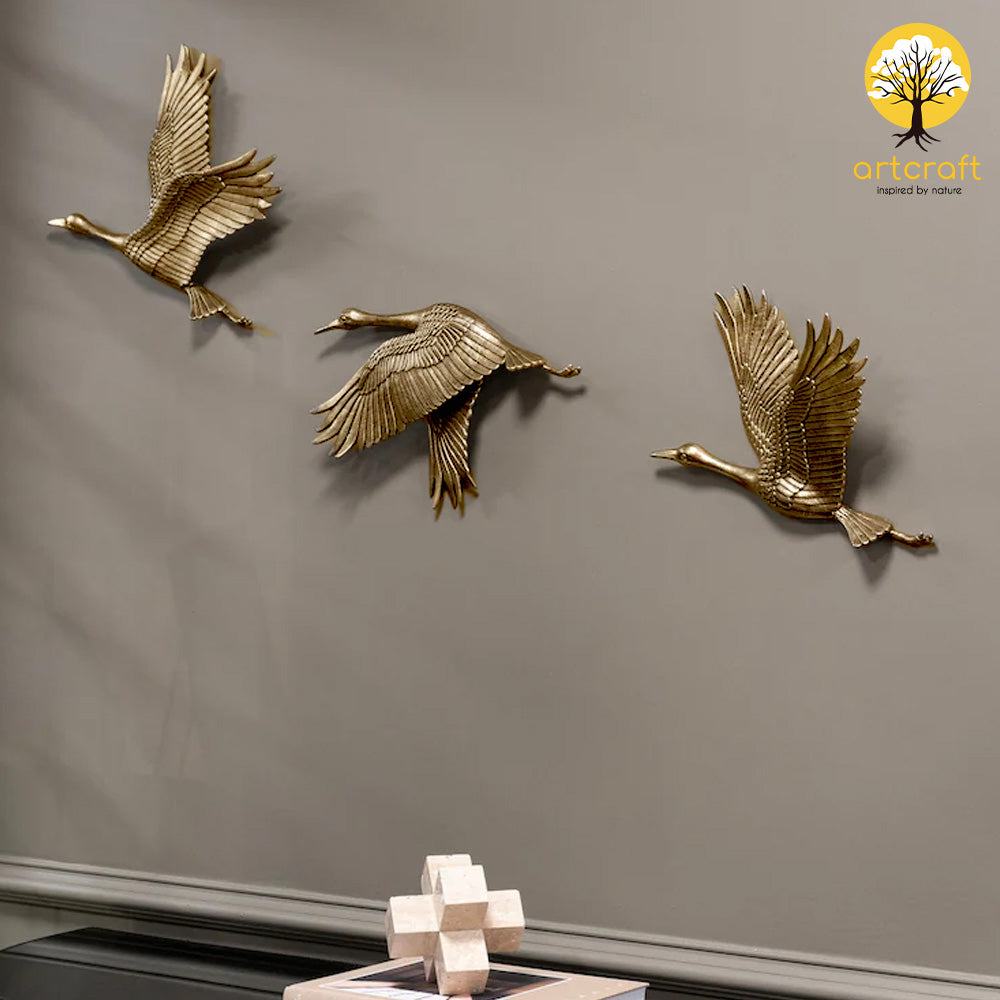Flying Cranes - 100% Made From Brass