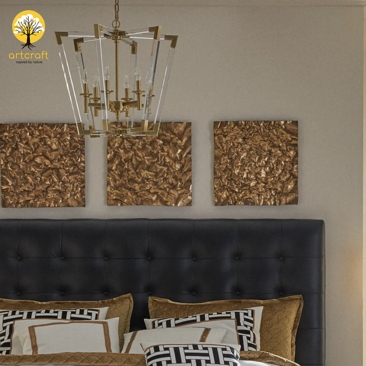 Crinkle -Wall Decor  - 100% Made From Brass