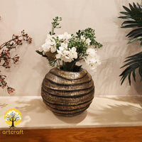 Curve Ball Vase - Made in 100% Pure Brass