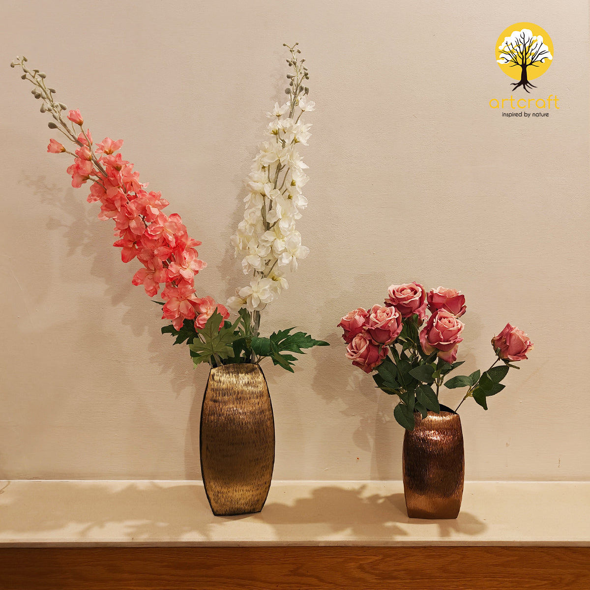 Curved Vase - Made in 100% Pure Brass