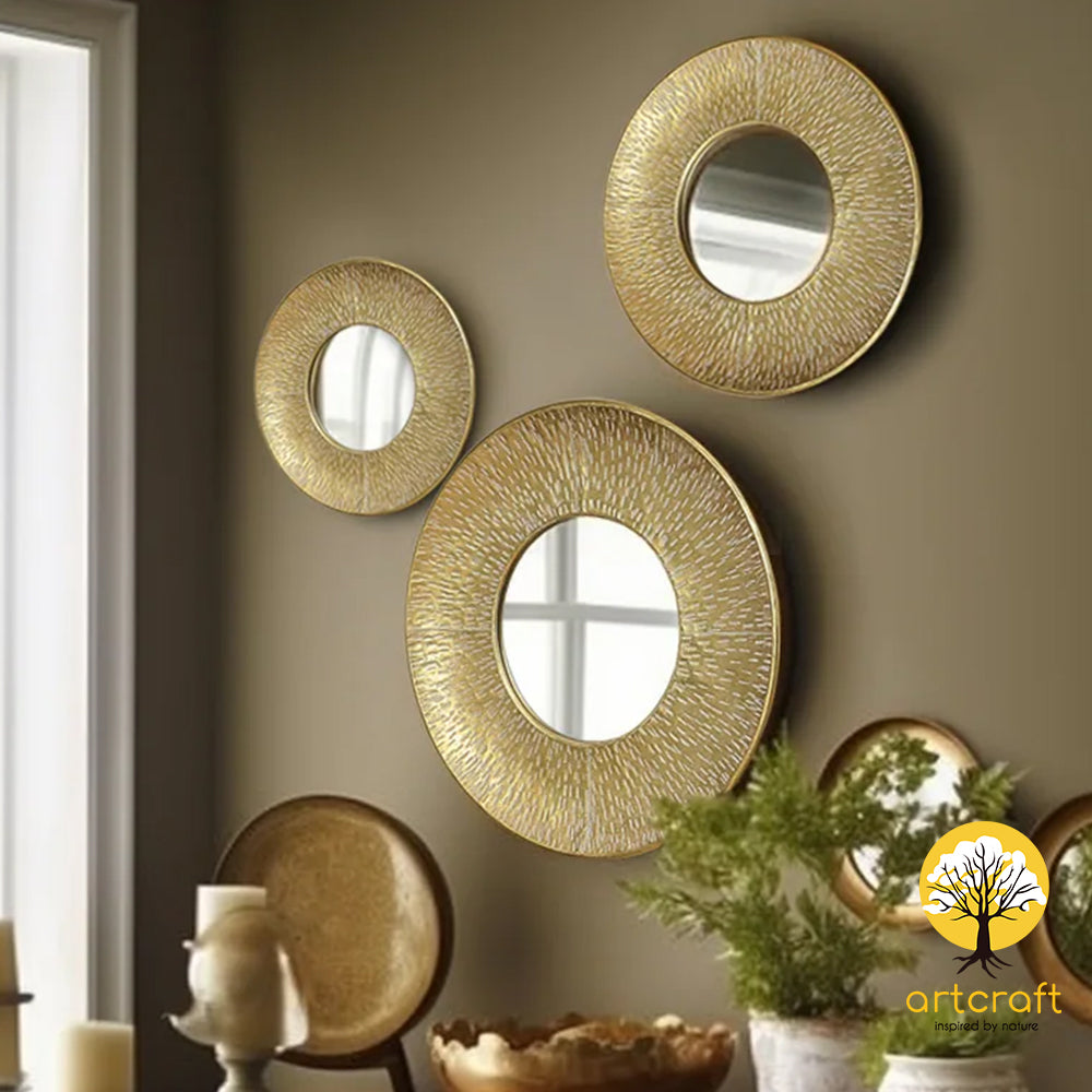 Donut Wall Mirror - 100% Made From Brass