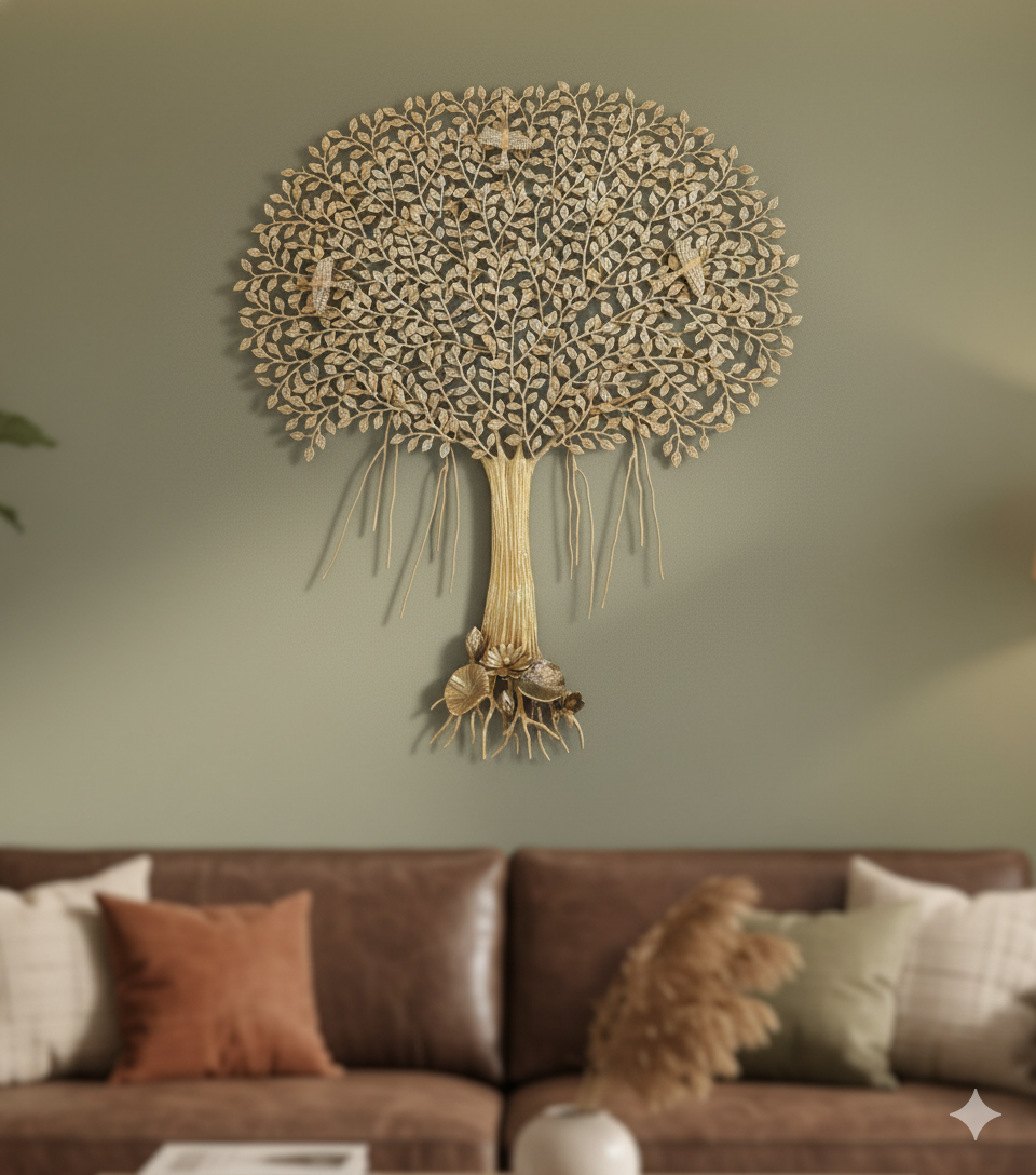 Brass Kalpvriksha Tree of Life - Vriksham Concept