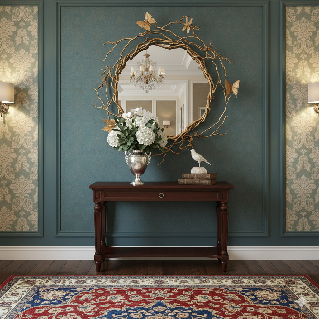 Butterfly Wall Mirror - 100% Made From Brass