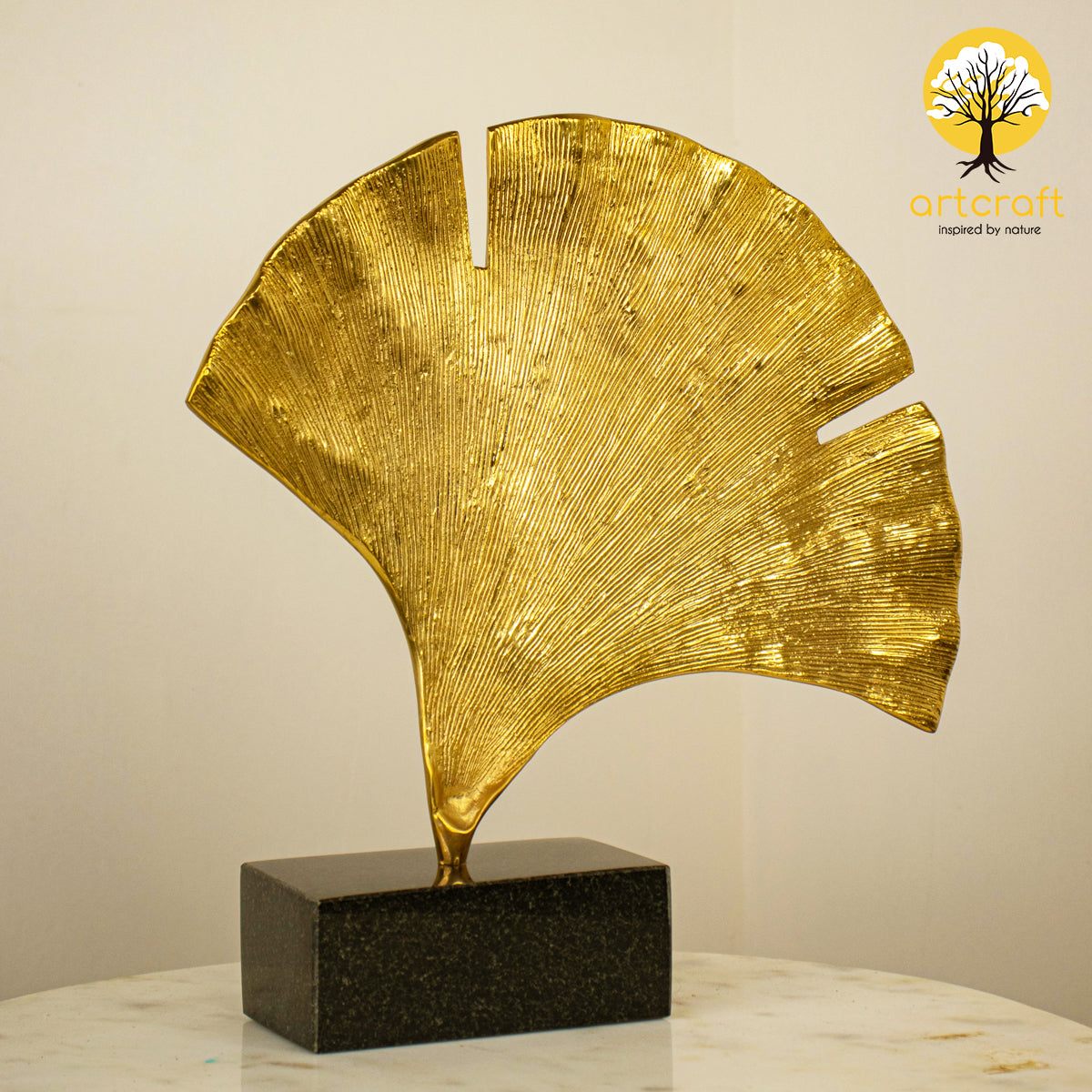 Gingko Leaf Table Art - 100% MADE FROM BRASS