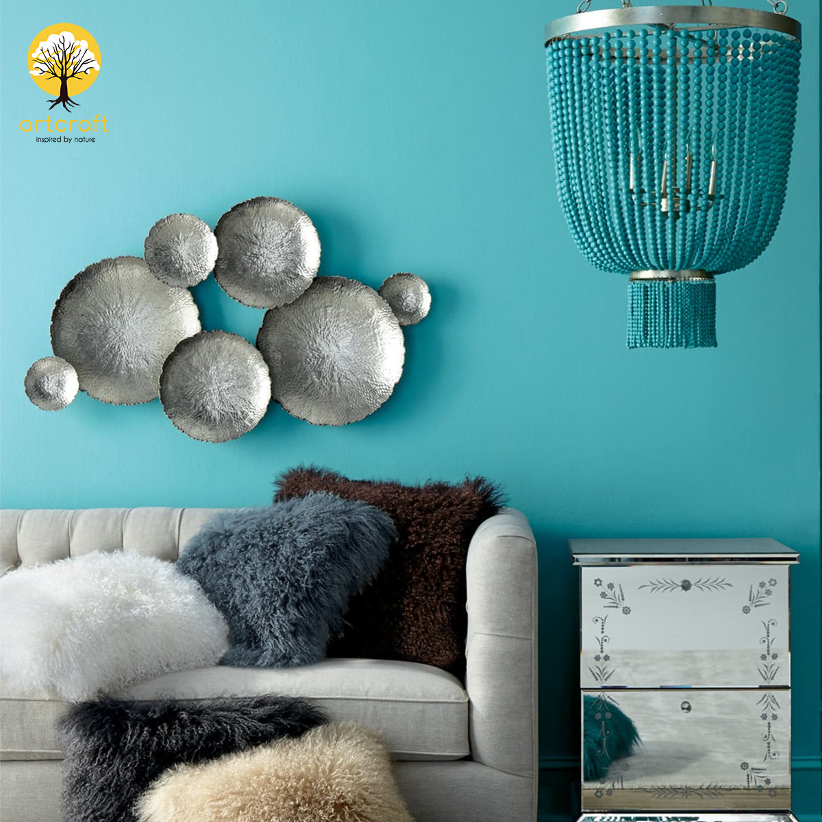 Hammered Cluster - 100% Made with Brass