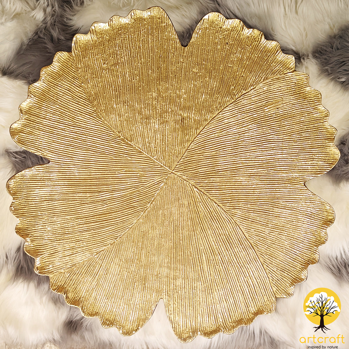 Lucky Clover Leaf Table  - 100% Made With Pure Brass