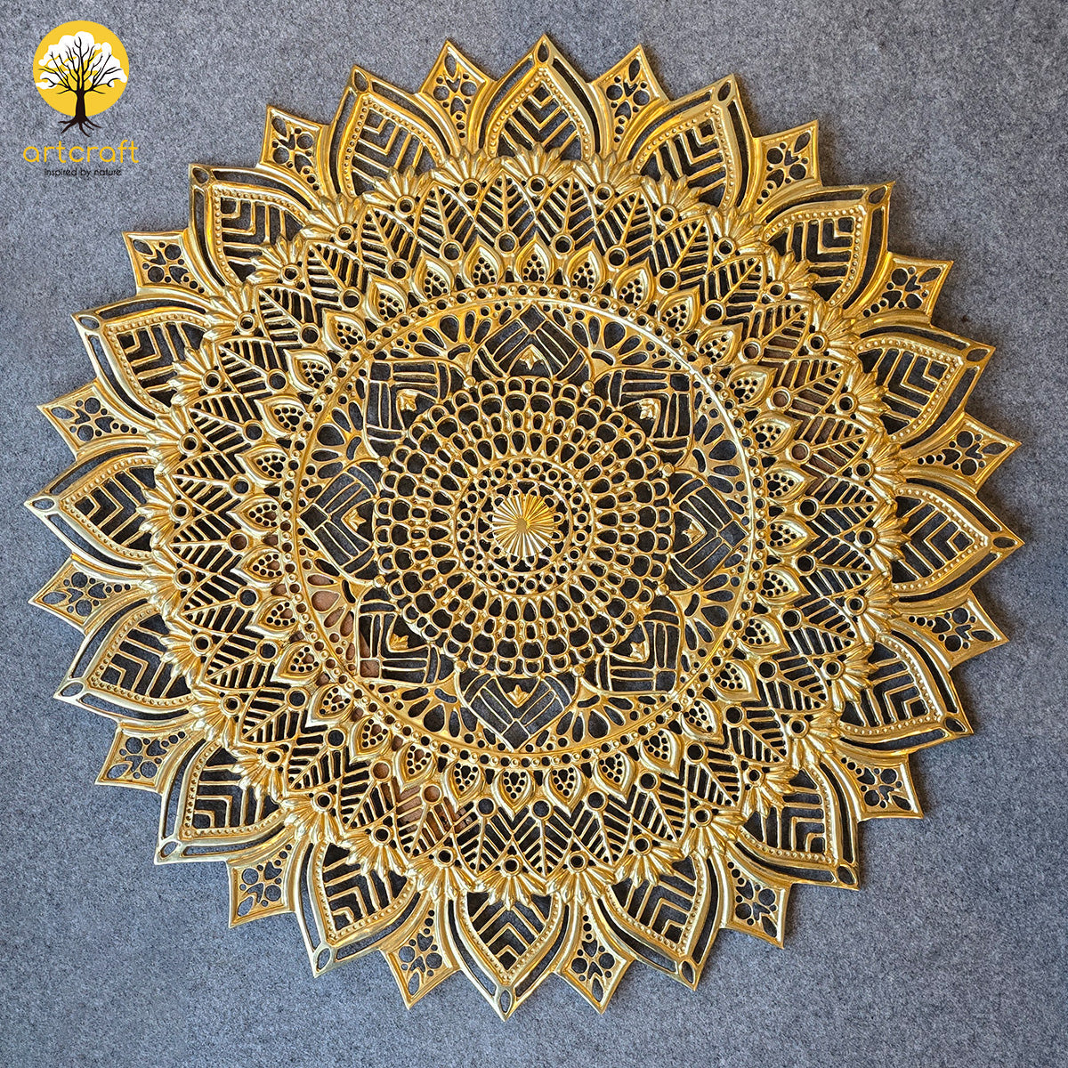 Mandala Design Wall Decor  - Made in 100% Brass