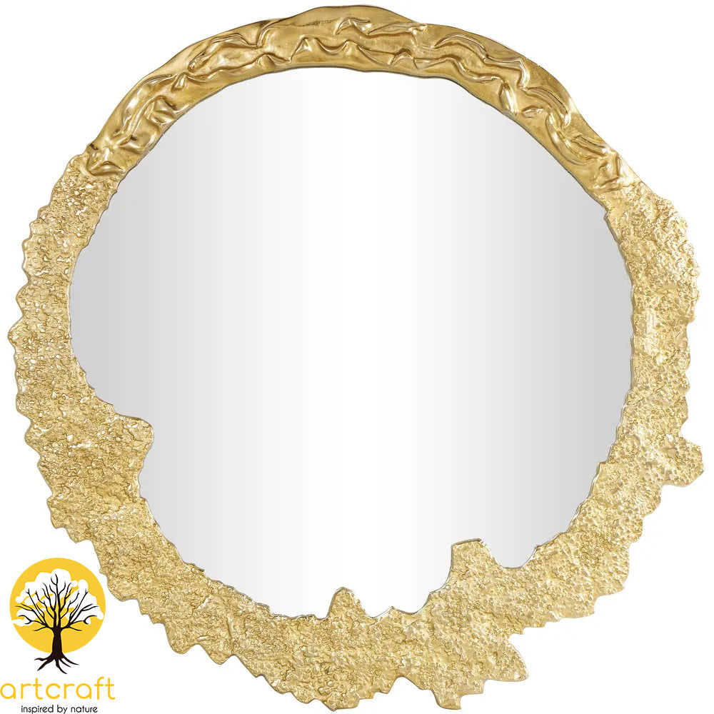 Molten Wall Mirror - 100% Made From Brass