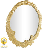 Molten Wall Mirror - 100% Made From Brass