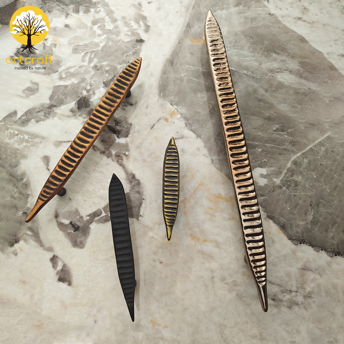 Peapod Handle - 100% Made from Pure Brass