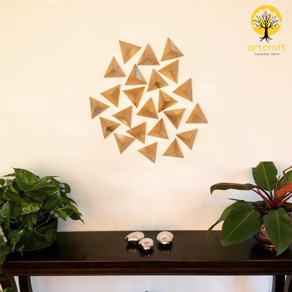 Pyramids -Wall Decor  - 100% Made From Brass
