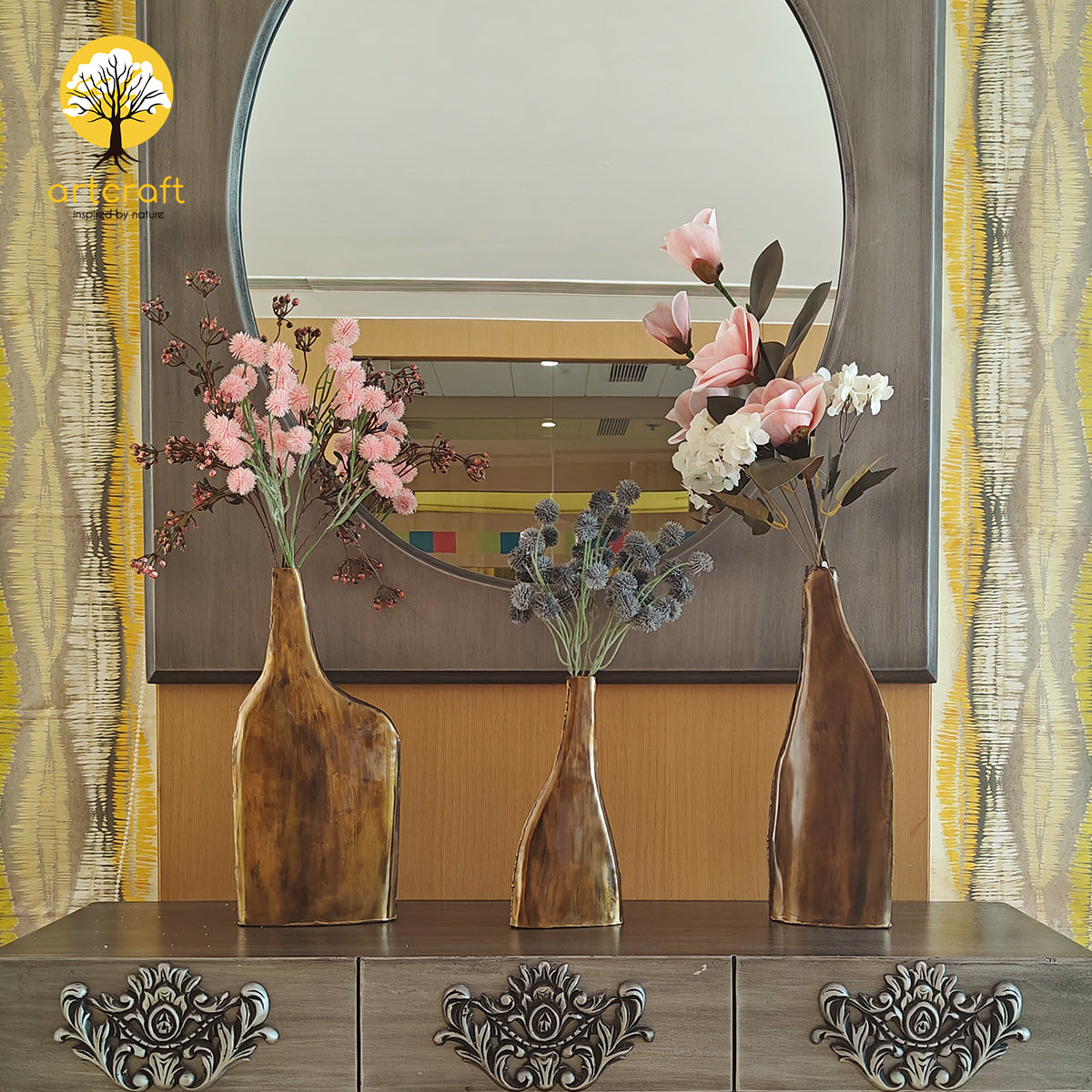 Sleek Vase - Made in 100% Pure Brass