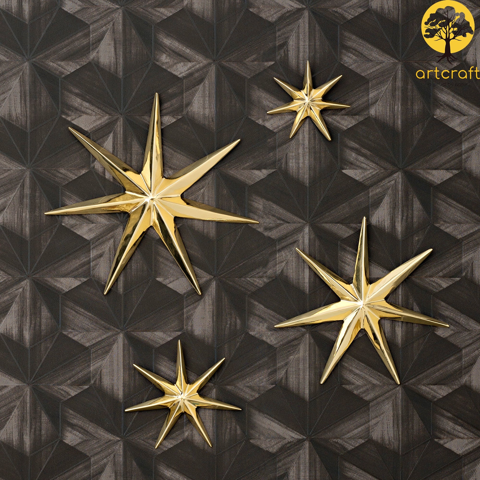 Star Wall Decor - 100% Made In Brass