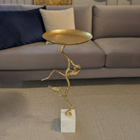 Twig with Birds Table  - 100% Made With Pure Brass