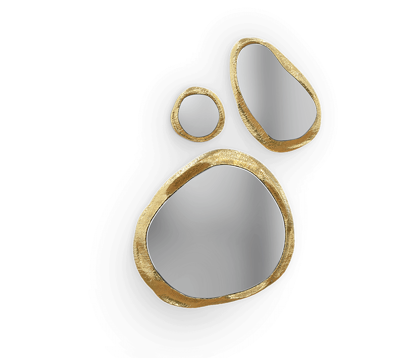 Random Wall Mirror - 100% Made From Brass