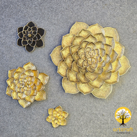 Magnolia Wall Flower Decor - 100% Made From Brass