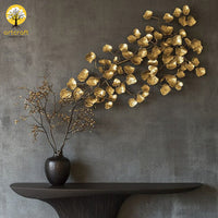 Modern Branch with leaves  - 100% MADE FROM BRASS